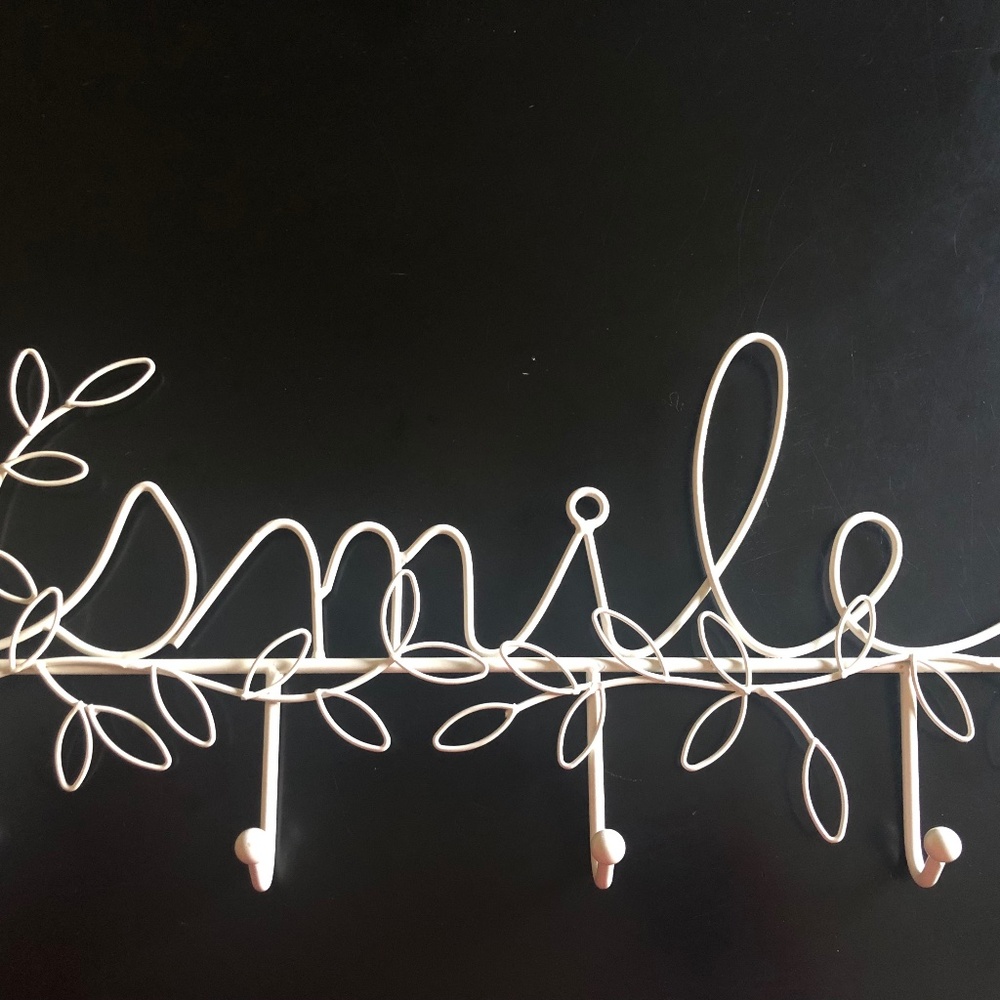 Pottery Barn Teen “SMILE” coat hook